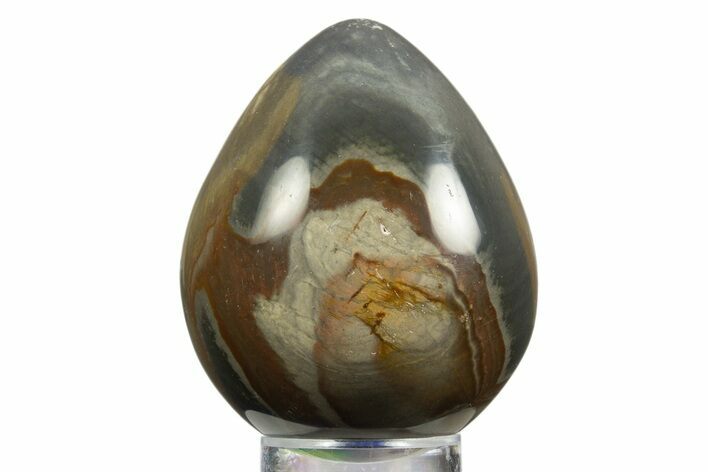 Polished Polychrome Jasper Egg - Madagascar #331726
